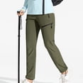 thumbnail image 6 of Women'S Hiking Pants Quick Dry Lightweights Water Elastic Waist Cargo Pants for All Seasons Army Green XL, 6 of 8