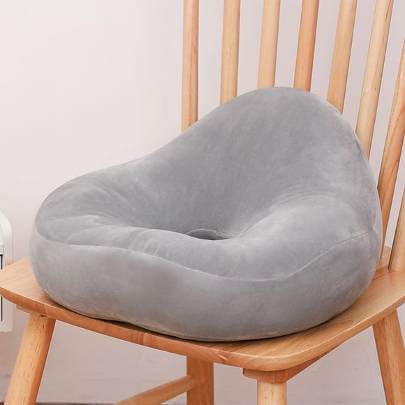 Orthopedic Polyester & PP Donut Cushion - Multi-Surface Posture Support Pillow for Office/Car/Travel, Breathable 3D Printed Design with Zipper Removable Cover, Lightweight Home Decor Gift