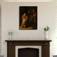 thumbnail image 4 of The Return of the Prodigal Son by Rembrandt Famous Oil Canvas Wall Prints poster Modern Home Aesthetic Decor Wall art for Bedroom Dorm (Unframe 08x12inch), 4 of 6