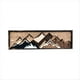 thumbnail image 1 of El Arte de la Pared de la Montaña de Madera Traerá Decoración Artística A Dos Aguas, Decoración de la Escena de la Luna del Atardecer C, 1 of 6