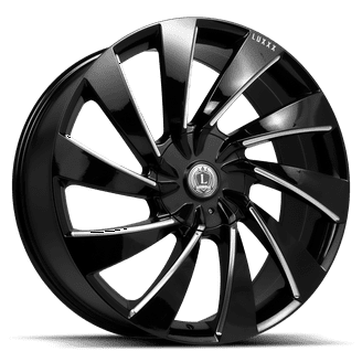 LUXXX ALLOYS 21 24X9.5 6X135/6X139.7 30ET 78.1CB GLOSS BLACK