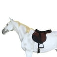 thumbnail image 2 of Horse English Western Trail Fleece Padded Adjustable Bareback Saddle Pad Brown 39TS05BR, 2 of 5