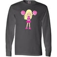 thumbnail image 3 of Inktastic Cheerleaders, Girl With Blonde Hair, Pink Uniform Long Sleeve T-Shirt, 3 of 5