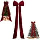 thumbnail image 1 of wonima02 Extra Large Giant Bow for Christmas Tree, Giant Bow for Christmas Tree, Burgundy Velvet Bows, for Holiday Xmas Wedding Home Party Decorations, Lazo Grande para Arbol De Navidad, 1 of 1