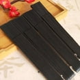 thumbnail image 2 of Men Black Foldable Fan Black Bamboo Bone Gentleman Elegant Handheld Fabric Fan Chinese Style Folding Fan (One Fan + One PP Bag), 2 of 5
