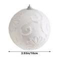 thumbnail image 3 of White Christmas Balls Ornaments Shatterproof Christmas Balls Ornaments for Christmas Tree Christmas Gifts for Holiday Wedding Party Decor Christmas Decoration Clearance, 3 of 6