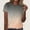 Gray-A, variant on Blouses for Women Dressy Casual Short Sleeve Crewneck Retro Gradient Summer Tops Loose Fit Vacation Tops Orange-G