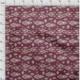 thumbnail image 4 of oneOone Polyester Spandex Dark Magenta Fabric Ikat Sewing Fabric By The Yard Printed Diy Clothing Sewing Supplies 56 Inch Wide, 4 of 4