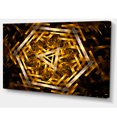 thumbnail image 2 of Fractal 3D Hexagone Jaunâtre - Jaune, 2 of 3