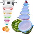 thumbnail image 1 of 14 X Stretchable Silicone Lids., 1 of 5