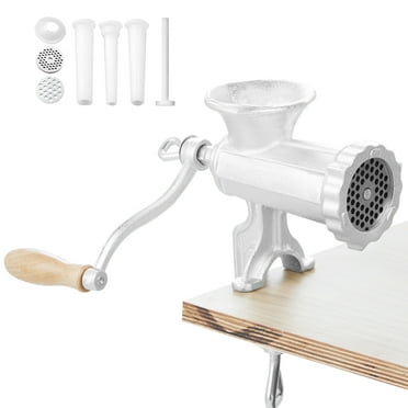 KFFKFF Manual Meat Grinder Heavy Duty Cast Iron Meat Grinder & Steel Table Clamp