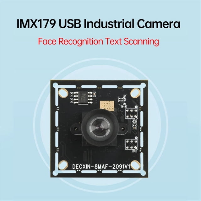 IMX179 8MP HD Camera Module Fixed Focus Wide Angle Face Recognition/Document Scanning USB Camera for Machine Vision