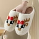 thumbnail image 3 of Zapatillas populares de algodón para mujer, pantuflas de algodón cálidas de felpa para invierno, Navidad y Halloween, para interior y hogar, 3 of 5
