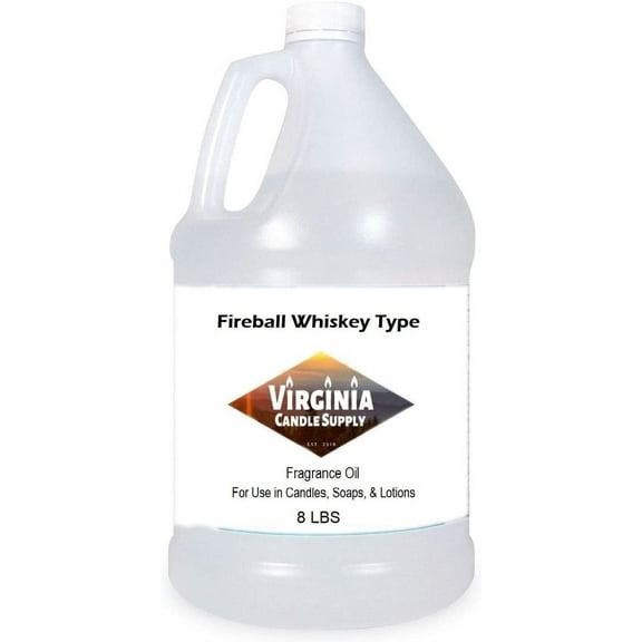 Fireball Whiskey Type 8lb Bottle for Candle Making, Soap Making, Tart Making, Room Sprays, Lotions, Car Fresheners, Slime, Bath Bombs, Warmers