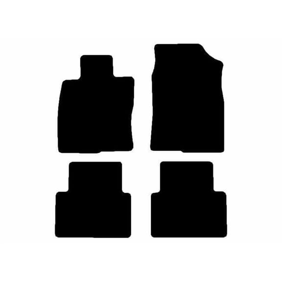 Auto Mats and Accessories 4 Piece Set Custom Carpeted Floor Mats Compatible with 2016-2021 Honda Civic Sedan (Black) Made in the USA