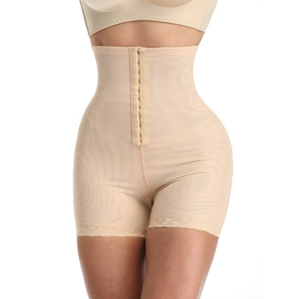 Pantalones moldeadores de cintura alta para mujer, con botones ajustables, levantadores de cadera y caderas.