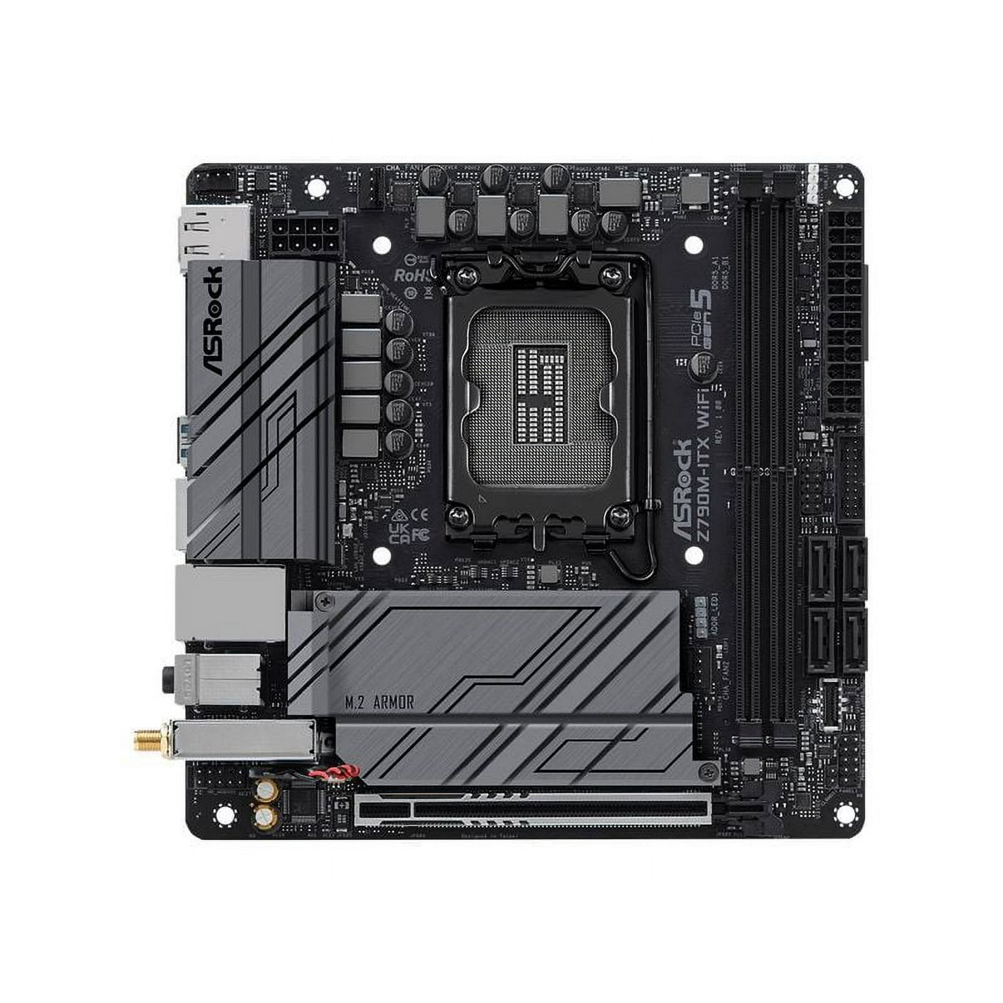 ASRock Z790M-ITX WiFi mini ITXマザーボード ASRock Z790M-ITX WiFi Mini ITX Motherboard, LGA1700 Socket, Z790