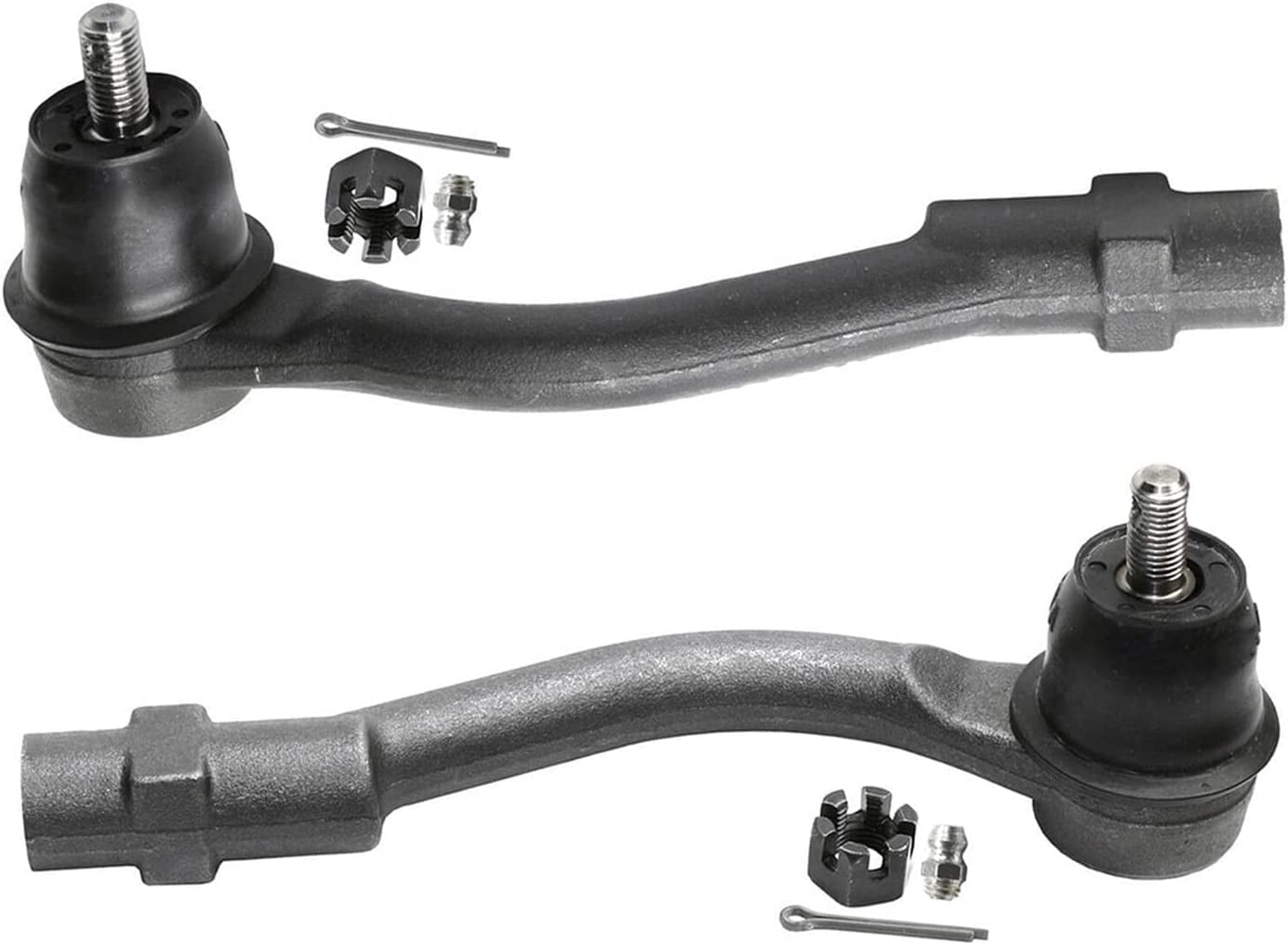 Detroit Axle - Front 4pc Tie Rods for 2012-2013 Kia Soul, 4 Outer and Inner Tie Rod Ends Assembly Replacement