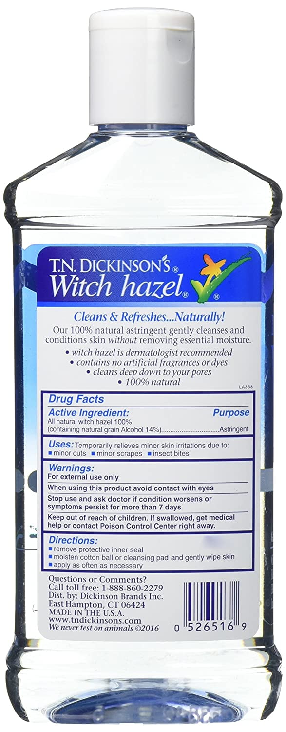 Dickinson's Witch Hazel All Natural Astringent 16 oz (Pack of 3)