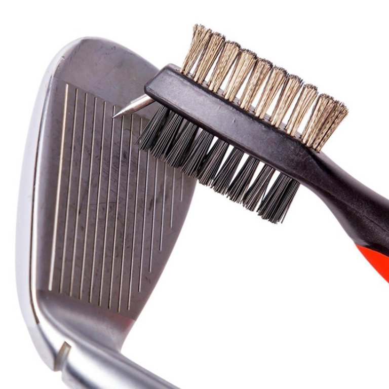 Golf Club Brush Golf Pole Putter Double Sided Groove Cleaner