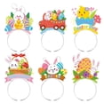 thumbnail image 4 of CoreLiving Easter Bunny Ears Headband Set Felt Rabbit Ear Headwear Photo Booth Props Spring Party Decorations Supplies Favors Costume Accessories Gifts 6 Pieces, 4 of 7
