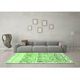 thumbnail image 3 of Ahgly Company Indoor Round Abstract Green Modern Area Rugs, 6' Round, 3 of 4