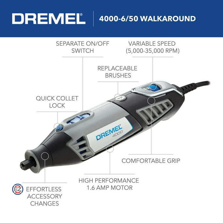 Dremel 4000-6/50 High Performance Rotary Tool Kit with Flex Shaft