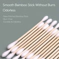 thumbnail image 4 of Cotton Swabs, 300 Count Cotton Swabs, 2.76in Bamboo, Wooden Multi-purpose Buds, Natural Double Tipped Long Sticks, Ear Makeup Nails Skin Care Cleaning Application for Hygiene and Beauty, 4 of 7
