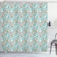 thumbnail image 1 of Ambesonne Flowers Shower Curtain, Watercolor Flying Crane, 69"Wx75"L, Multicolor, 1 of 3