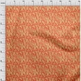 thumbnail image 4 of oneOone Polyester Spandex Orange Fabric African Sewing Material Print Fabric By The Yard 56 Inch Wide, 4 of 4