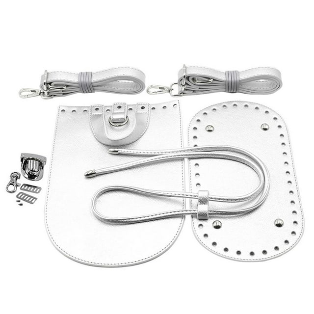 TISHITA 7Pcs/Set Leather Bag Bottom Base Drawstring Strap Bag Buckle Shoulder Bag Making