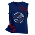 thumbnail image 4 of Blue Womens Tops Baseball Shirt Women Baseball Mom Tank Tops Graphic Tee Cute Workout T Shirts Casual Summer Sleeveless Vest Shirts for Women, 4 of 4