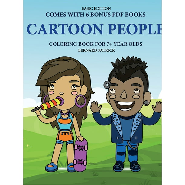 Coloring Book for 7+ Year Olds (Cartoon People) (Paperback) 