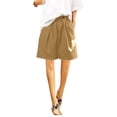 thumbnail image 3 of MKLEKYY Pantalones Cortos para Mujer, Pantalones Cortos Anchos de Pierna para Mujer, Pantalones Cortos Cómodos, Pantalones Cortos Casuales de Moda, Pantalones Cortos Sueltos Hasta La Rodilla, 3 of 4