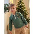 thumbnail image 5 of RUINIXCW Boy Christmas Sweatshirt Letter Embroidery Long Sleeve Lapel Pullover, 5 of 9