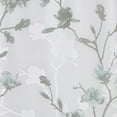 thumbnail image 4 of Madison Park Magnolia Floral Printed Burnout Shower Curtain, Aqua, 72x72", 4 of 4