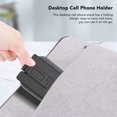 thumbnail image 3 of Desktop Cell Phone Holder Adjustable Foldable Portable Cell Phone Holder Desktop Phone Stand Black, 3 of 8