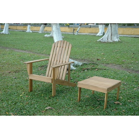 Muir Beach Outdoor Adirondack Chair with Footrest