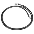 thumbnail image 5 of Universal 180cm 70.87" Brake Clutch Oil Hose Line Pipe Black for Motorcycle, 5 of 8