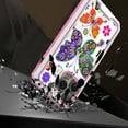 thumbnail image 4 of Designed for Apple iPhone 11 /6.1" Modern Design Pattern Fused Hybrid Hard PC + TPU Rubber Shockproof Drop Protection Impact Phone Case Cover [Colorful Butterflies], 4 of 4