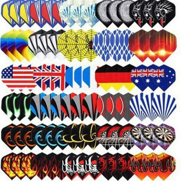 90PCS Dart Flight Creative Assorted Fashion Plastic Dart Wing Dart Supplies