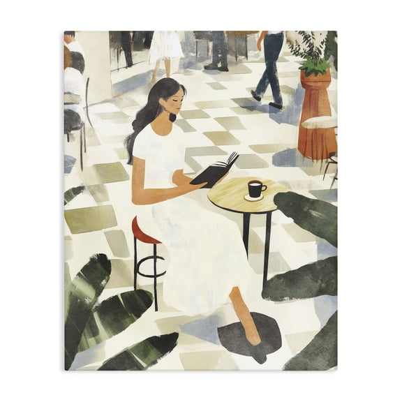 Stupell Industries Coffee & Pages in Cafe Canvas Wall Art, design by Svetlana Aleynikova