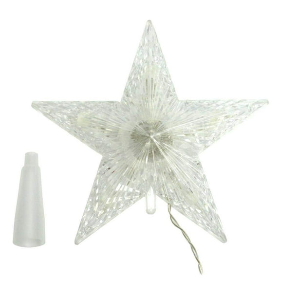 Brite Star 25180 8.25" Battery Operated Crystal White LED Lighted