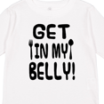 thumbnail image 4 of Inktastic Get in My Belly Boys or Girls Long Sleeve Toddler T-Shirt, 4 of 5