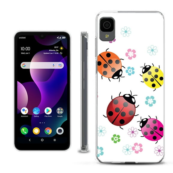 Slim-Fit Gel TPU Phone Case for TCL 30Z / 30 Z / 30 LE, by OneToughShield ® - Ladybug