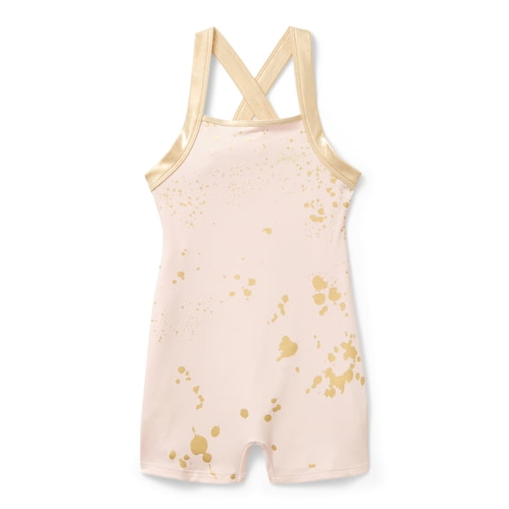 Justice Girls Dance and Gymnastics Biketard with Scrunchie, Sizes XS-XL