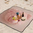 thumbnail image 5 of Cute Bear Head Beach Blanket Outdoor Picnic Blanket 78"x 78" Waterproof Foldable for Beach Camping Travel Hiking Grass Lawn Park, 5 of 5
