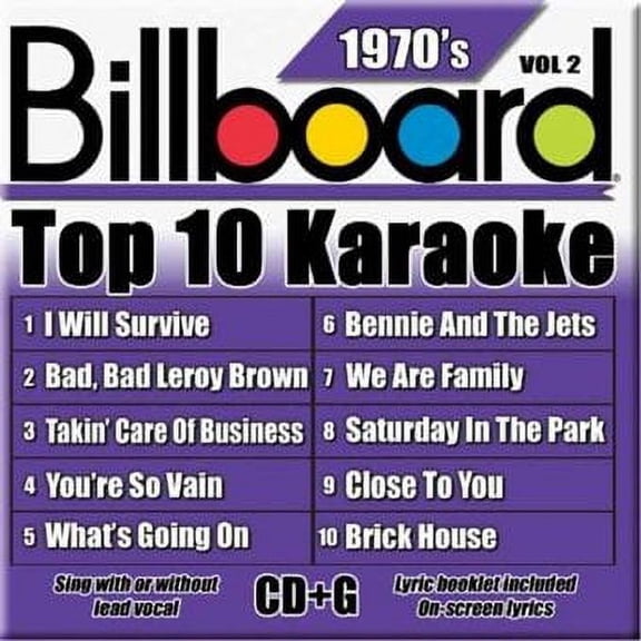 Various Artists - Billboard Top 10 Karaoke, Vol. 2: 1970'S - CD