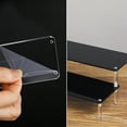 thumbnail image 2 of Black/Clear Acrylic Display Riser Shelf for Funko Figures Collections Doll Makeup Storage Holder Cupcake Stand Perfume Organizer QZX, 2 of 7