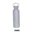 thumbnail image 3 of Billuyoard Frascos de vacío con purpurina de 350/500/600/750ml, termo de acero inoxidable con diamantes de imitación, botella de agua para té y Cocina y Comedor Plata/500ml, 3 of 6